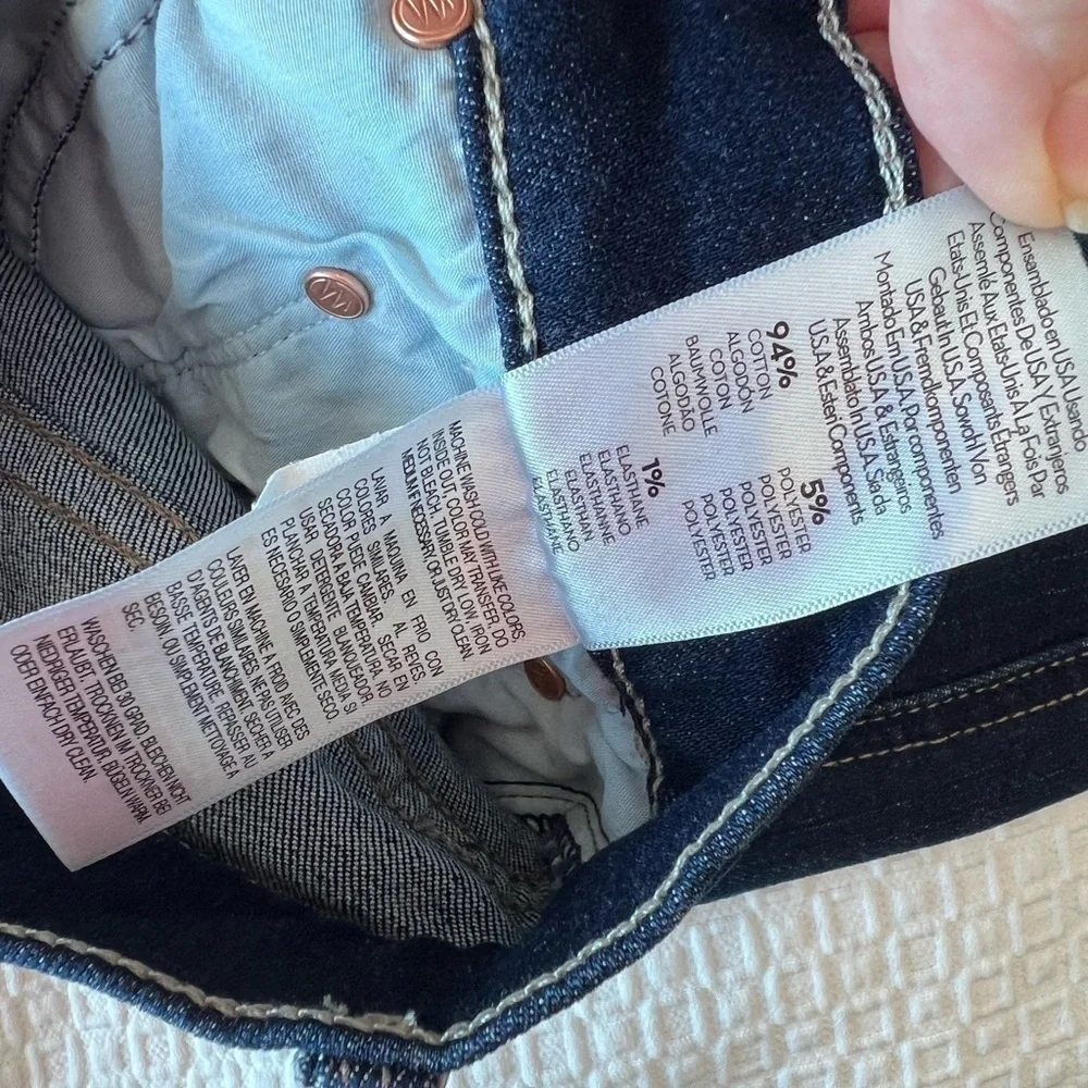 MOTHER HIGH WAISTED DOUBLE RIDER SKIMP JEANS OFF LIMITS